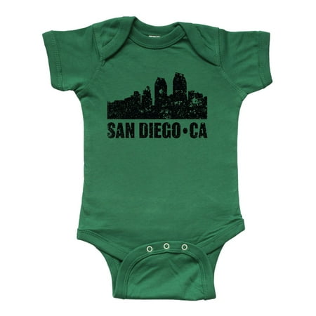 

Inktastic San Diego California Skyline with Grunge Gift Baby Boy or Baby Girl Bodysuit