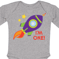 thumbnail image 4 of Inktastic 1st Birthday Rocketship One Year Old Boys or Girls Long Sleeve Baby Bodysuit, 4 of 5