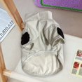 thumbnail image 2 of Dog Pullover Spring Fall Pet Sweatshirt Thin Solid Color Elastic Soft Breathable Short Sleeve Two Legs Sweater Small Dog Bottom Shirt Clothes, 2 of 8