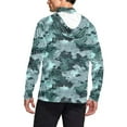 thumbnail image 4 of Dagegui UPF 50+ Men's Hiking Shirts with Mask Long Sleeve Camo Fishing Hoodie Cooling Rash Guards Sun Protection Shirt Army Green,L, 4 of 6