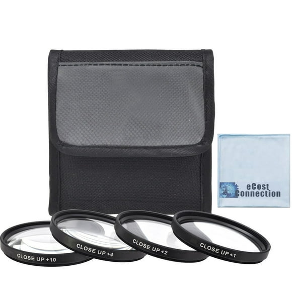 62mm Pro Series Haute Qualité 4pc HD Macro Close Up & un Chiffon en Microfibre eCostConnection