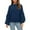 Navy, variant on Women's Oversized Cable Knit Sweater, Soft Pullover with Relaxed Fit, Chunky Knit Crewneck Top for Fall Winter 2025, Cozy Casual Wear and Daily Comfort Black S