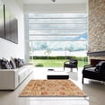 thumbnail image 6 of Ahgly Company Indoor Round Abstract Chocolate Brown Abstract Area Rugs, 3' Round, 6 of 6