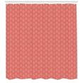 thumbnail image 3 of Ambesonne Retro Shower Curtain, Vintage Style Ogee Motifs, 69"Wx75"L, Coral and Yellow, 3 of 3