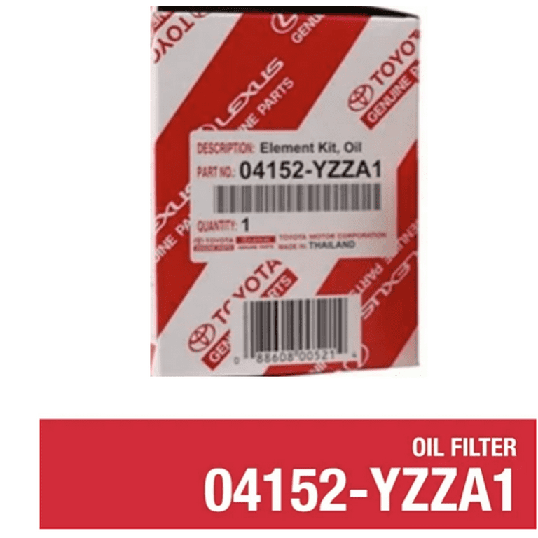 Original Equipment Toyota Oil Filter - 04152YZZA1 - O'Reilly Auto Parts
