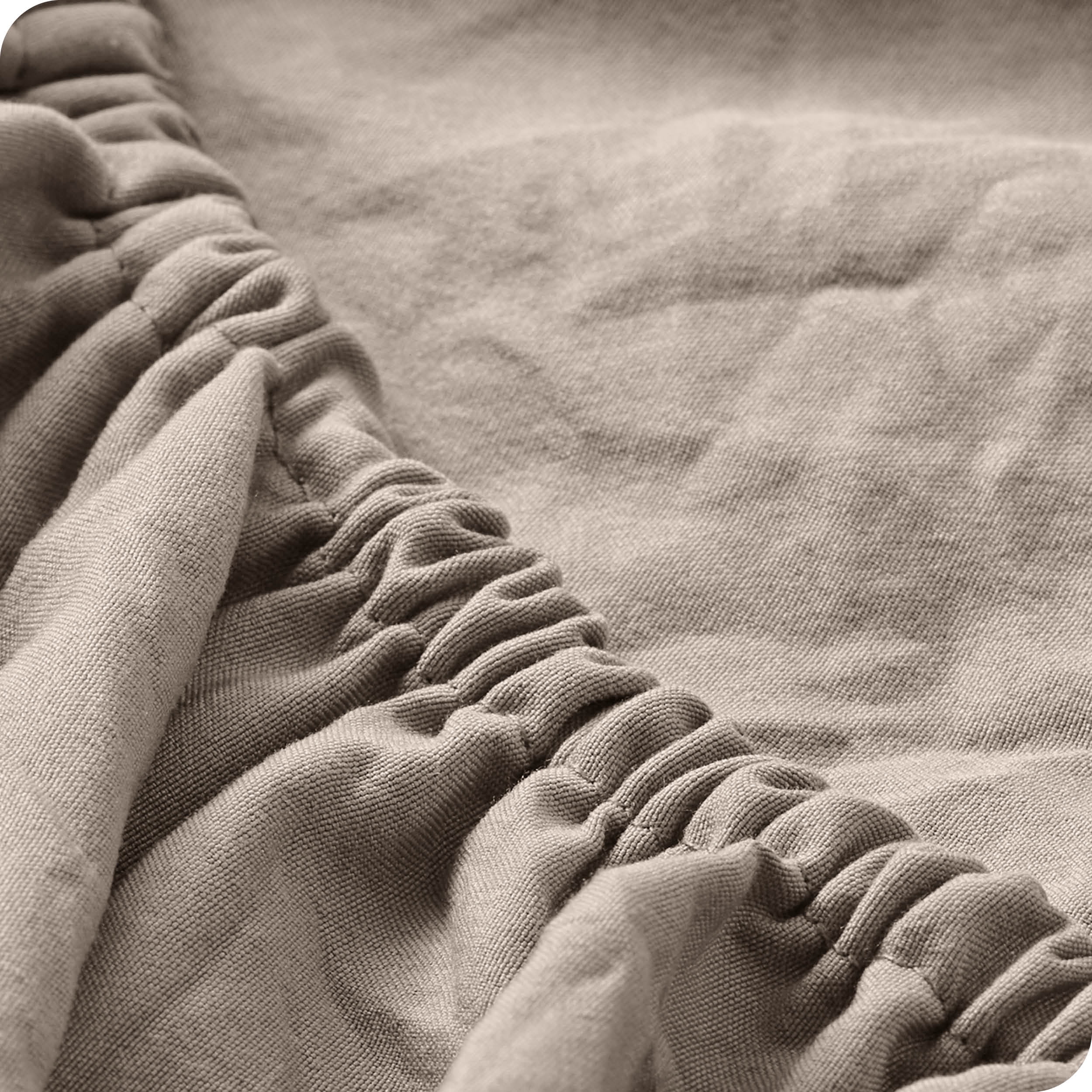 Bare Home Pebble Beach Sandwashed Microfiber Sheet Set, Wrinkle Resistant, Deep Pocket, Twin