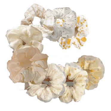 TELOLY 8Pcs Hair Ties,French Satin Shine Rubber Bands,Versatile Styling Scrunchies,Mixed Colors