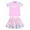 Pink, variant on REDARER Leopard Print Girls Swimsuit with Skirt Cute Two Piece Swimwear for Kids,Girls Swimsuit,XXL
