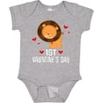 thumbnail image 3 of Inktastic First Valentines Day Baby Boy Lion Boys Baby Bodysuit, 3 of 5