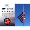 thumbnail image 2 of Titan Telescoping Flag Poles, Light Bronze 20ft- Heavy Duty Aluminum Flag Pole Kit, Kit Includes, Telescoping Flagpole and Hardware, 2 of 7