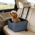 thumbnail image 5 of Blue Portable Dog Car Seat For Back Seat 4 Season Elevated Pet Travel Bed For Cats, 5 of 6