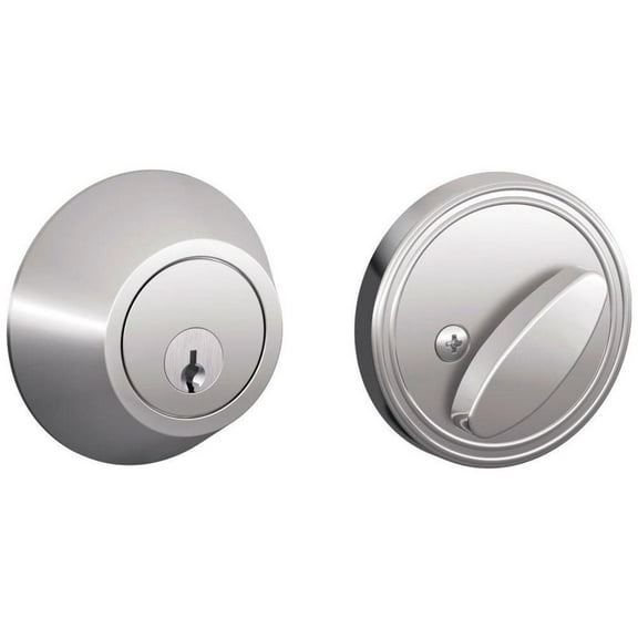 Dexter by Schlage JD60625 Single-Cylinder Deadbolt, Bright Chrome