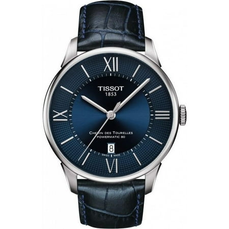 Tissot T099.407.16.048.00 Chemin Des Tourelles Powermatic 80 Men's Watch Blue (Best Tissot Watches For Men)