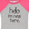 thumbnail image 4 of Inktastic Hello, I'm New Here. Boys or Girls Baby Bodysuit, 4 of 5