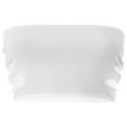 thumbnail image 3 of Women Tube Tops Solid Color Cutout Boat Neck Strapless Tank Tops Summer Backless Bandeau Shirts, 3 of 7