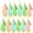 Green, variant on DSOOLO 12 Pack Microfiber Cleaning Cloths Reusable Rags for Glass Kitchen Cleaning Washable Dish Cloth Towel