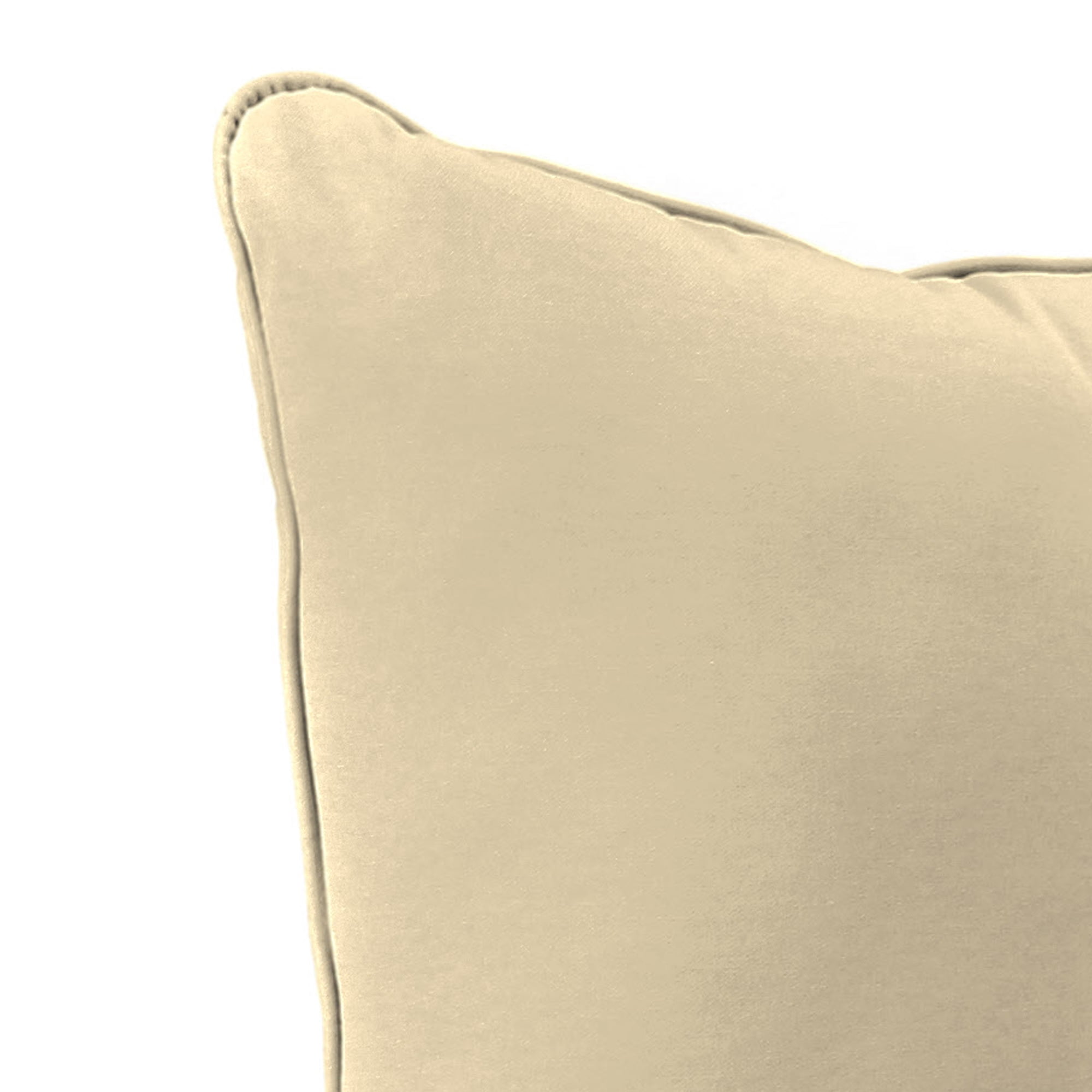 Jordan Manufacturing Sunbrella 46.5" x 24" Canvas Antique Beige Solid Rectangular Outdoor Deep Seat Chair Cushion Set with Welt