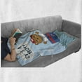 thumbnail image 6 of Ahoy Its a Boy Soft Flannel Fleece Throw Blanket, Baby Shower Theme It's a Boy in Nautical Style Bear and Bird in Boat, Cozy Plush for Indoor and Outdoor Use, 50" x 70", Multicolor, by Ambesonne, 6 of 6