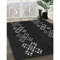 thumbnail image 3 of Ahgly Company Machine Washable Indoor Rectangle Transitional Night Black Area Rugs, 7' x 10', 3 of 7