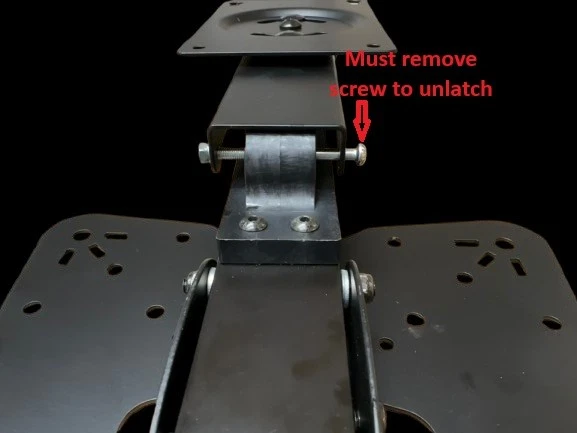 Impact Mounts Folding Ceiling Tv Mount Bracket LCD Led Great for Rvs Motor Homes for 17-55" Screens