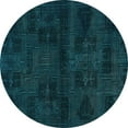 thumbnail image 1 of Ahgly Company Indoor Round Persian Light Blue Bohemian Area Rugs, 5' Round, 1 of 4