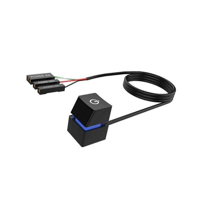 ziyahi Bouton de Commutateur à Distance Externe Fournitures Informatiques avec Câbles de 2M pour la Maison