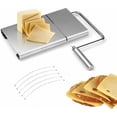 thumbnail image 1 of Cortador de queso gourmet, cortador de acero inoxidable a prueba de óxido, plegable para un fácil almacenamiento, agarre antideslizante para un uso seguro, ideal para entusiastas del queso y chefs, 1 of 5