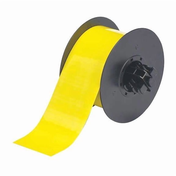 Brady Label Roll, Yellow, Labels/Roll: Continuous B30C-2500-509-YL