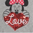thumbnail image 3 of Disney Girls Minnie Mouse Sequin Love Shoulder Bow Kid Tank Top and Skirt, 3 of 4