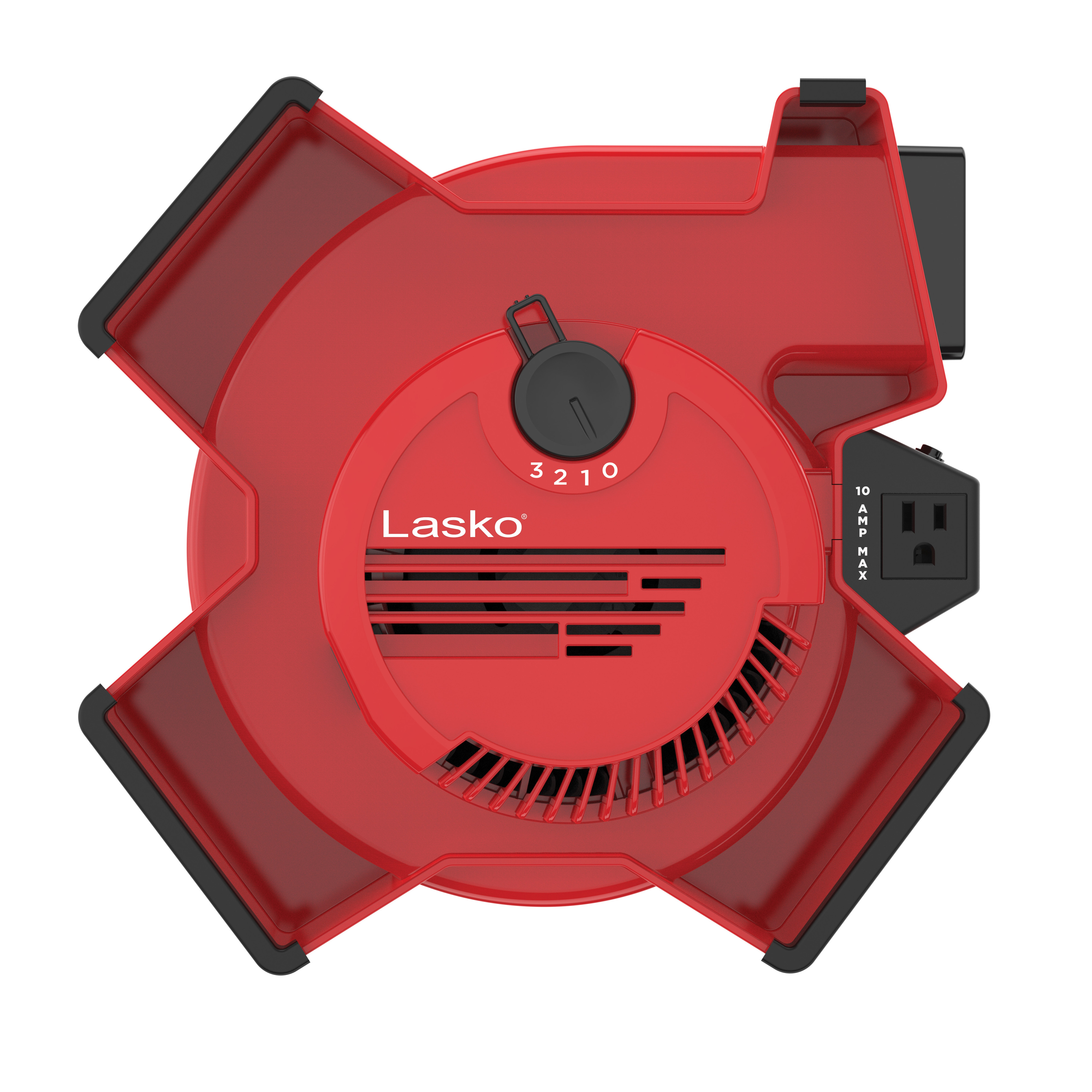 Lasko 11" X-Blower Multi-Position Utility Blower Fan with USB Port, Red, X12900, New - image 5 of 5