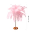 thumbnail image 4 of Lámpara de ambiente de plumas Lámpara de noche recargable Versátil para la decoración del dormitorio del hogar, 4 of 4
