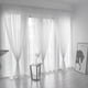 thumbnail image 2 of Cortinas opacas transparentes con hojas para ventanas, cortinas de gasa para ventanas, 1 panel de tela, cortinas opacas para oscurecer habitaciones largas, 2 of 8