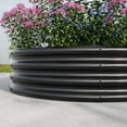 thumbnail image 7 of 4Ft Round Raised Garedn Bed,11.4” Tall Metal Raised Beds,Outdoor Garden Raised Planter Box for Flowers, Herbs, Fruits,Black, 7 of 7