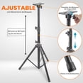 thumbnail image 2 of Tripie para Bocina Premium Pyle, Soporte Ajustable, Diseño de Acero Resistente, Compatibilidad Universal de 35mm, Pasador de Seguridad, Plegable para Almacenamiento, Ideal para Bocinas Grandes, 2 of 7