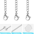 thumbnail image 3 of Necklace Extender, 12 PCS Chain Extenders for Necklaces, Premium Stainless Steel Jewelry Bracelet Anklet Necklace Extenders(Silver), Length: 1.2" 2" 3" 4" 5" 6", by, 3 of 6