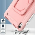 thumbnail image 5 of Elehold Kids Rugged Table Case for iPad 10th Generation 2022 10.9 inch, Made of PC Heavy Duty and Soft TPU with 360 Rotating Ring Stand-Shoulder Strap Handle Crossbody Rugged Silicone Protection,Pink, 5 of 8