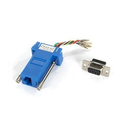 UPC: 0822088046332 | Black Box Blue Modular Adapter Kit Db9 Fe Male To Rj45 Female  FA4509F-BL (4AV080)