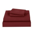 thumbnail image 6 of Bed-in-a-Bag 9-pieces Prova Brick Red Comforter and Sheet Set King Size White Bed in Bag, 6 of 9