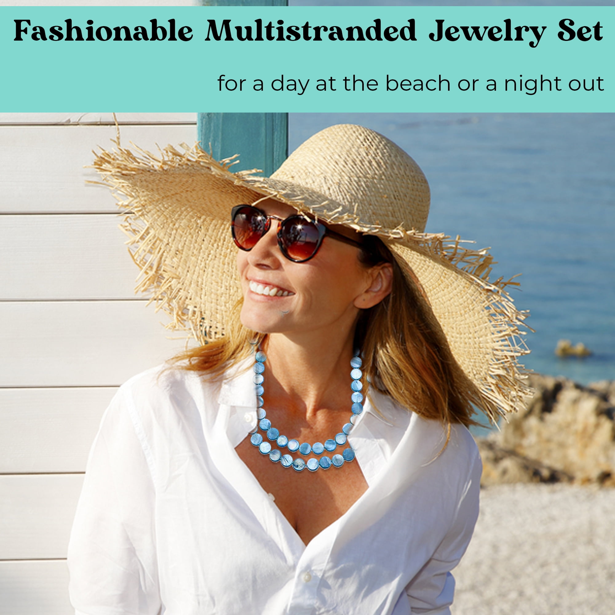 ●VVV● Custard Mix Pearl Bead Necklace 24FWNK114MXF AYYUFE Women's Gorgeous Big Pearl Rhinestone Bib Statement