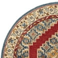 thumbnail image 4 of SAFAVIEH Antiquity Shawn Traditional Wool Area Rug, Blue/Red, 6' x 6' Round, 4 of 6