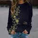 thumbnail image 2 of Gibobby Sudaderas de Navidad para mujer Sudadera con capucha de manga larga con cuello redondo y estampado navideño de moda informal para mujer(Amarillo,CH), 2 of 4