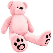 WOWMAX 6 Foot Giant Huge Life Size Teddy Bear Daney Cuddly Stuffed Plush Animals Teddy Bear Toy Doll for Birthday Christmas Pink 72 Inches