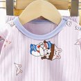 thumbnail image 3 of NOLDARES Little Boys Cotton Pajamas 2 Piece Set Long Sleeve Pullover Top and Pants Print Pjs Sleepwear Toddlers 6-12 Months 12-24 Months 2t 3t 4t 5t 6t 7t 8t 9t Children,Light Purple,12-18 M, 3 of 6