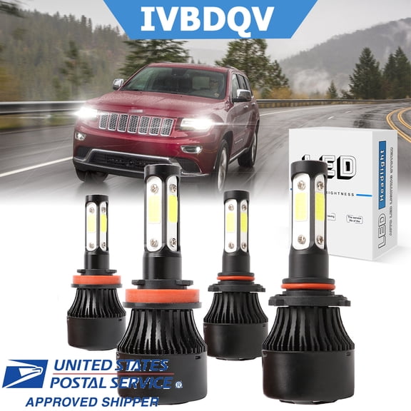 For Chevy Suburban 1500/2500 2007-2014 Combo LED Headlight Bulbs,9005 High H11 Low Beam Light Bulbs,4pcs