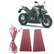 thumbnail image 4 of Lot de 2 leviers de frein et d'embrayage pour moto, en cuir microfibre, 15-18 mm, bordeaux, 4 of 4