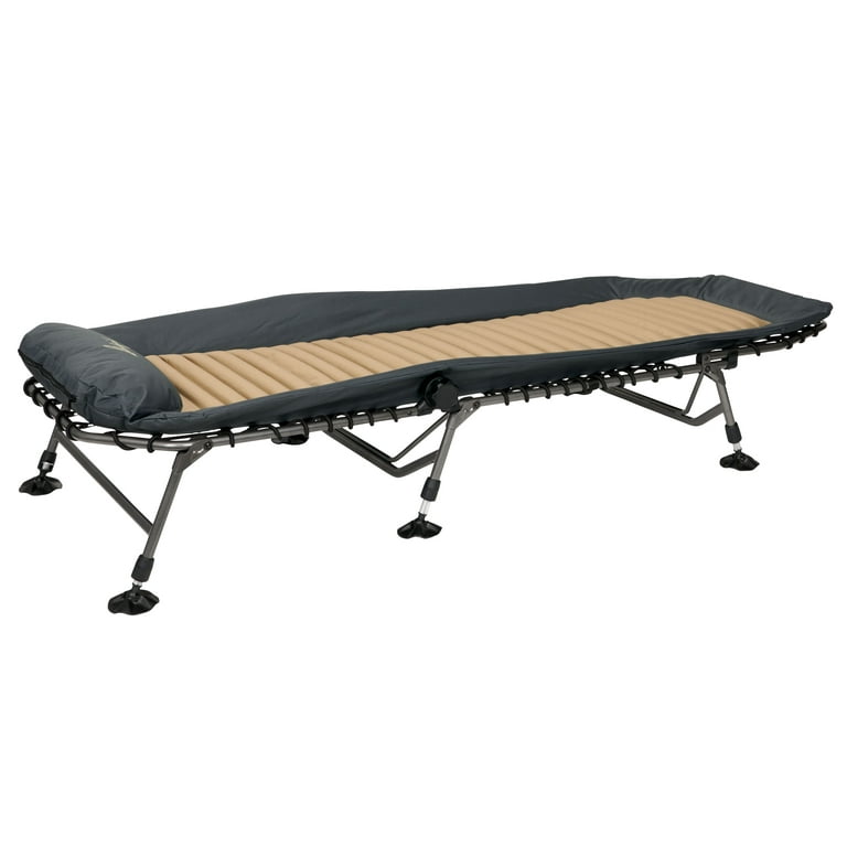 Slumberjack Bear Creek 80 x 30 Deluxe Adult Camp Cot with Adjustable Back Walmart