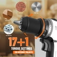 thumbnail image 2 of 20V Cordless Drill Driver, Brushless Power Drill with 2 Variable Speed, 1/2 Inch Keyless Chuck, Electric Drill, 17+1  Settings with Maximum Torque of 530 In-lbs, 2 of 7