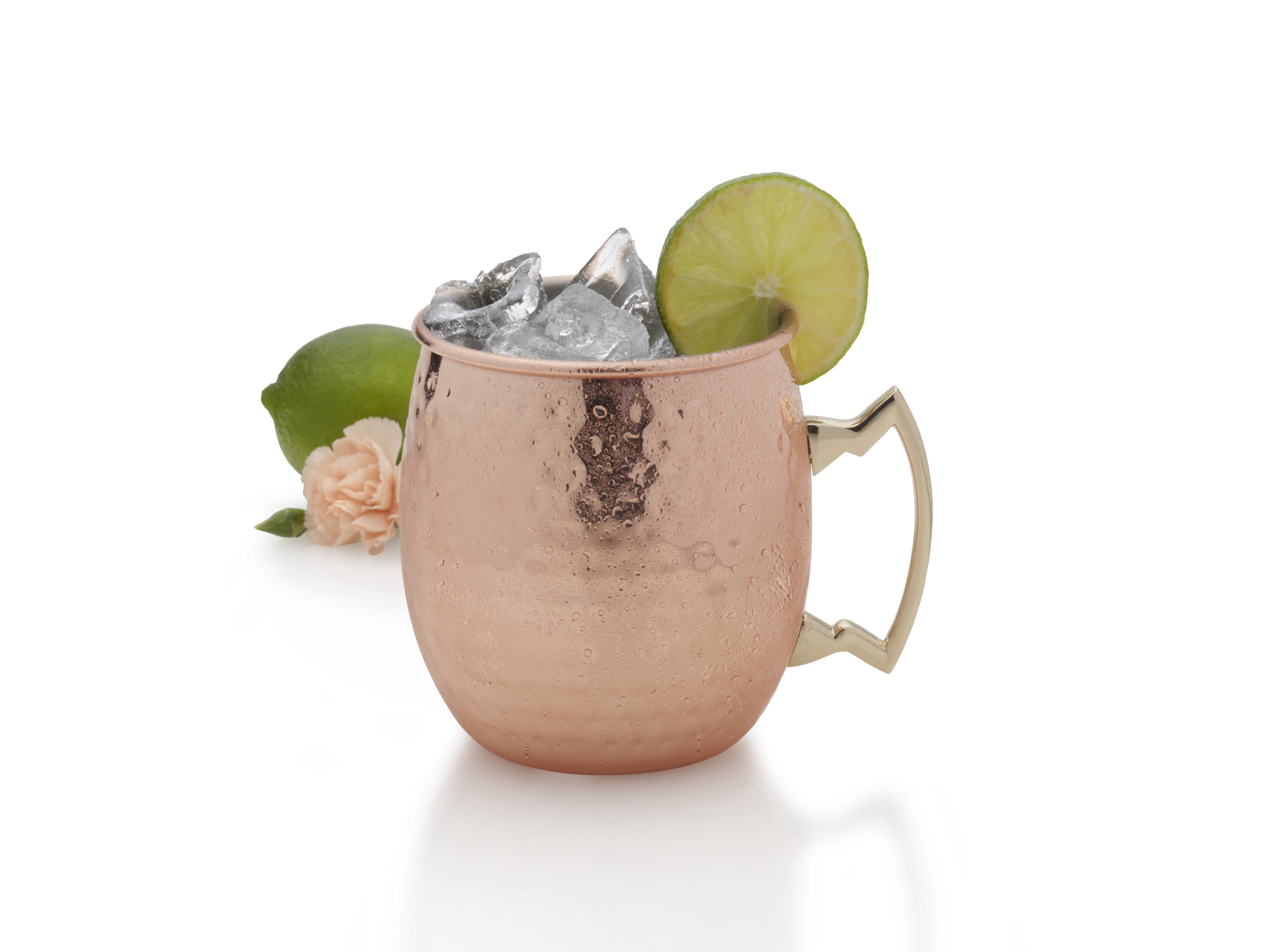 Houdini 18-ounce Stainless Steel Copper Plated/Hammered Moscow Mule Mug