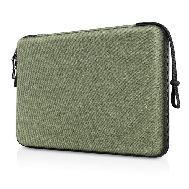Funda para portátil FINPAC para MacBook Air/Pro de 15 a 16 pulgadas, color oliva