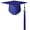 royal blue 2024, variant on Graduation Hat Bachelor Caps University Graduation Decors Hat with Fringed Unisex College School Graduate Costume Hat